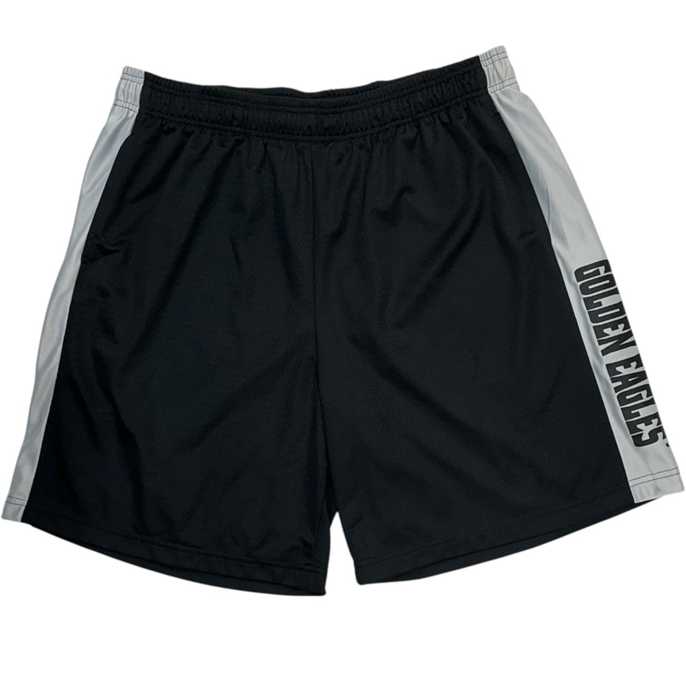 Box Seat Clothing Men's Black "Golden Eagles" Basketball Shorts 3XL